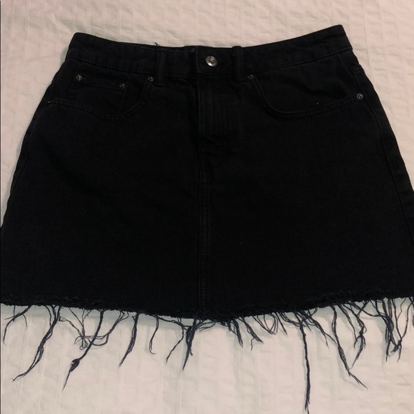 Zara Dresses & Skirts - ZARA distressed denim skirt